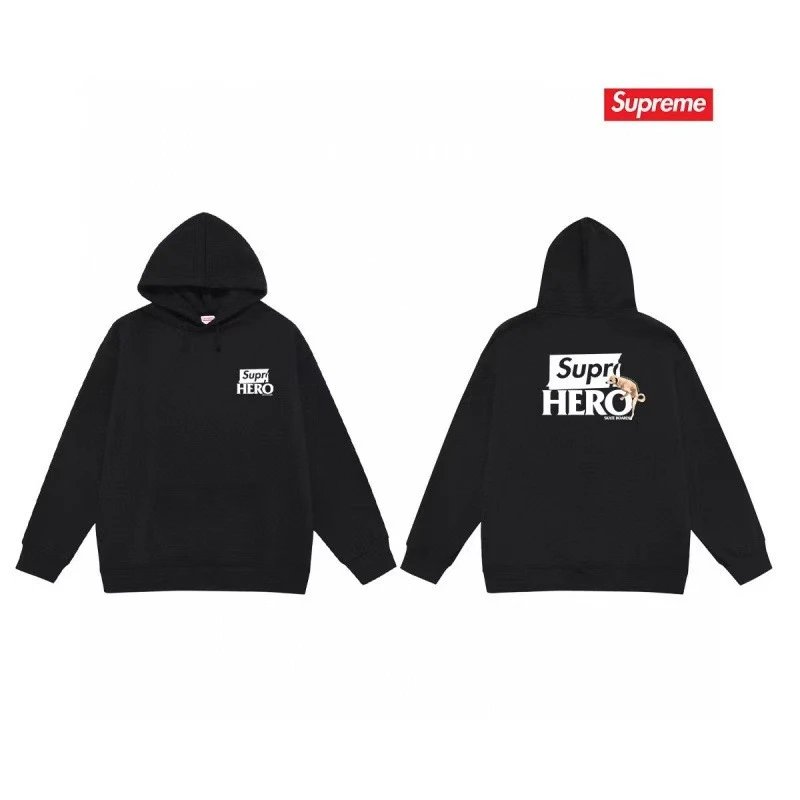 Supreme Firecracker Graphic Hoodie Gray - 47