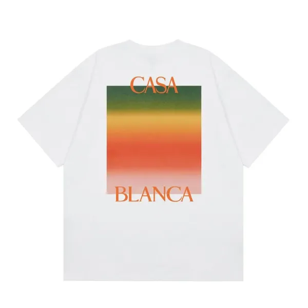 Casablanca Casa Blanca Gradient Print T-Shirt White - 1