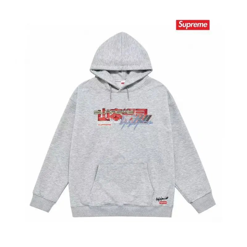 Supreme Firecracker Graphic Hoodie Gray - 29