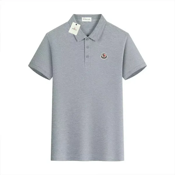 Moncler Classic Polo Shirt Gray - 1