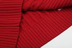 Polo Ralph Lauren Cable Knit V-Neck Sweater Gray - 14