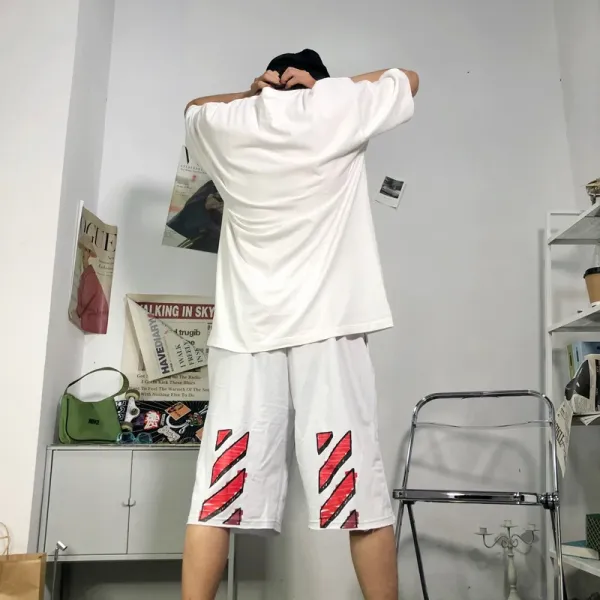 Off-White Logo Shorts White - 4