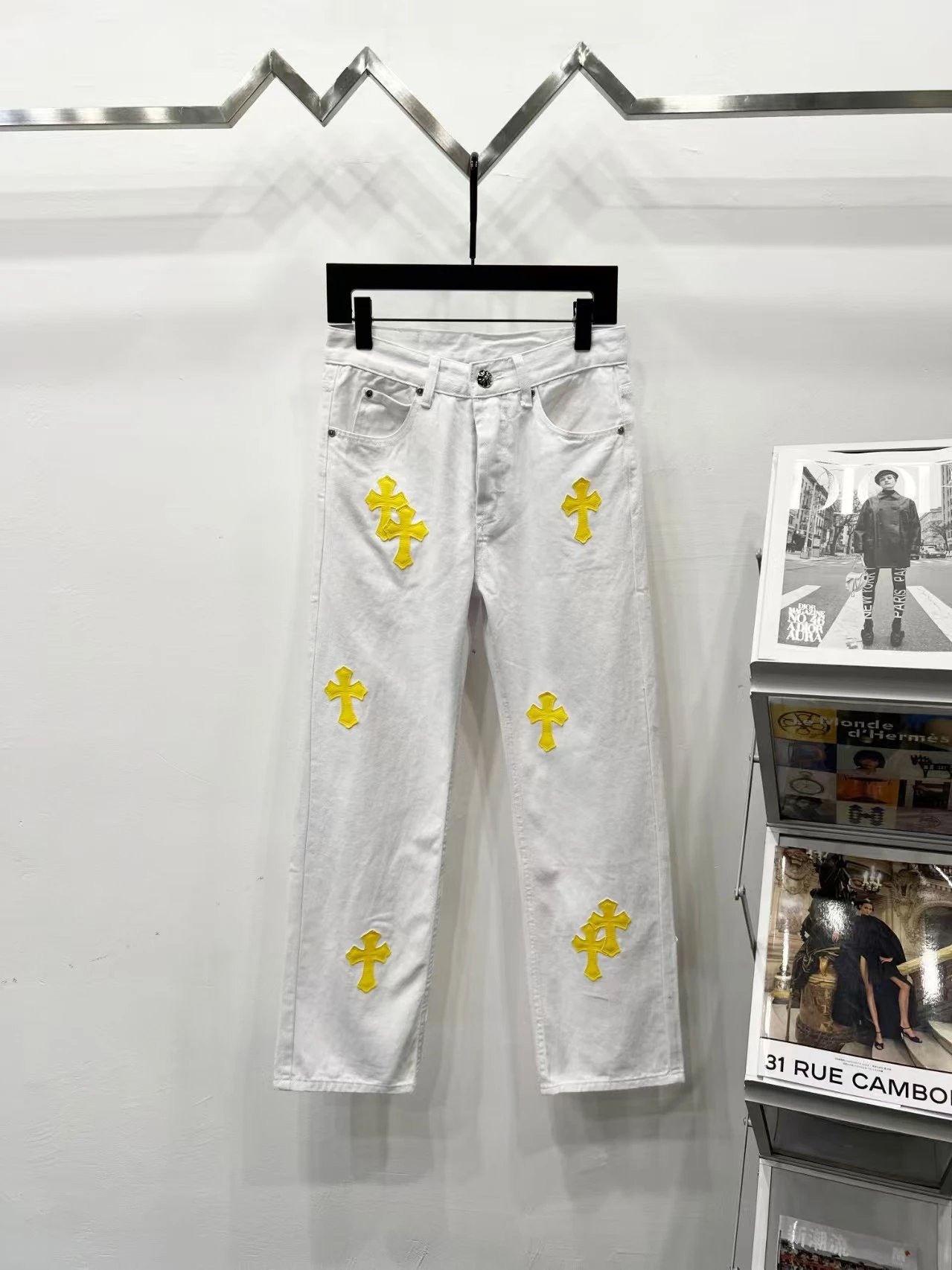 Chrome Hearts Cross-Embellished Black Jeans - 18