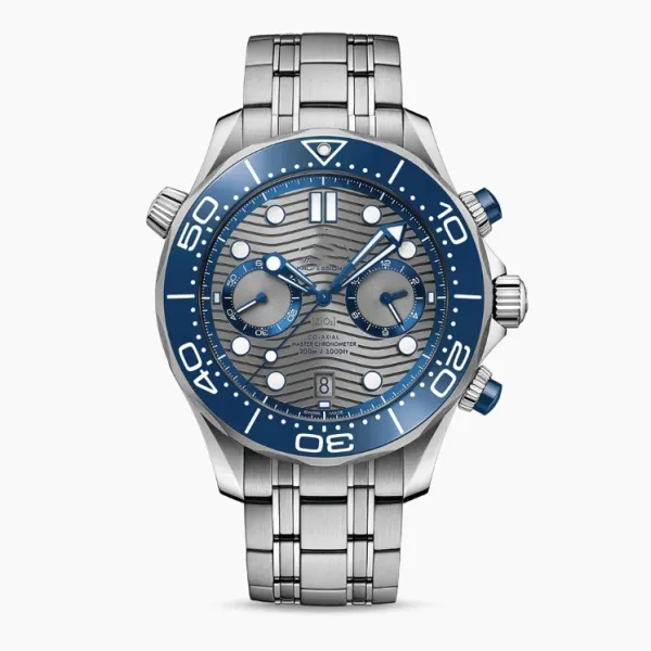 Omega Seamaster Diver 300M Chronograph Blue Dial Stainless Steel Watch Watches - 1