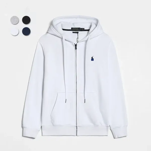 Polo Ralph Lauren Zip-Up Hoodie White - 1