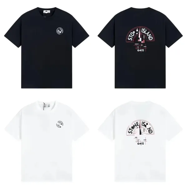 Design Abstract Graphic Print Black T-Shirt - 43