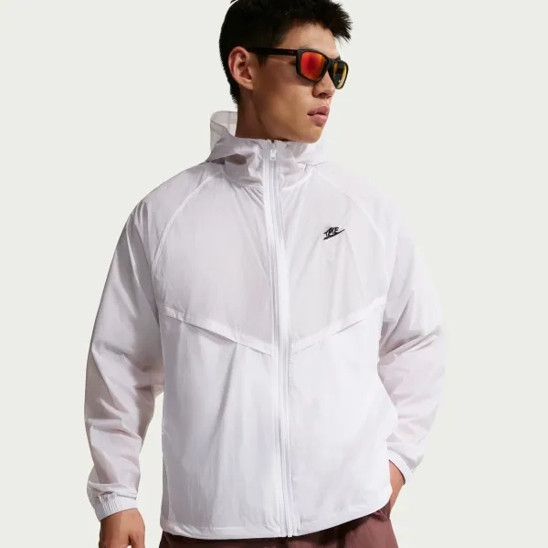 Nike Windrunner Jacket White Outerwear Windbreaker - 1