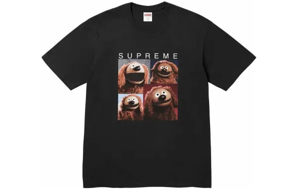 Supreme Rowlf the Dog Quad Print Black T-Shirt - 1
