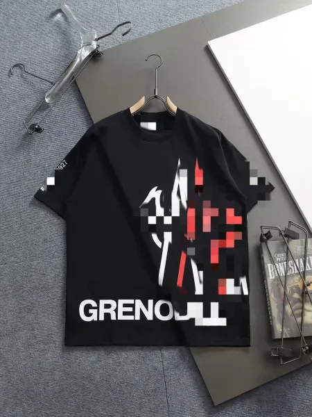 Design Grenoble Graphic Print Black T-Shirt T-Shirts - 1