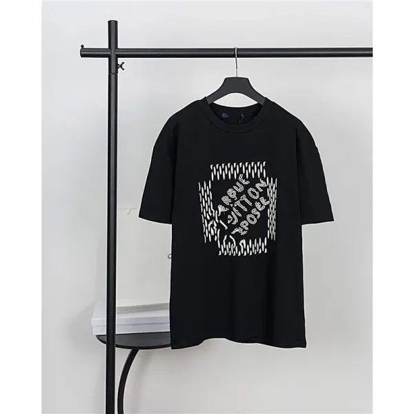 Design Graphic Print Black T-Shirt Tops.t Shirts - 1