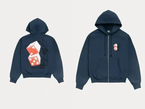 Stussy Logo Hoodie Navy - 30