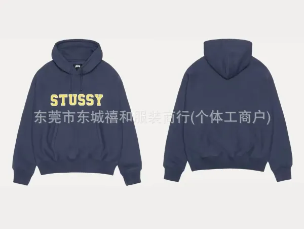Stussy Logo Hoodie Navy - 23