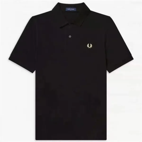 Fred Perry Twin Tipped Polo Black Polo Shirt - 1