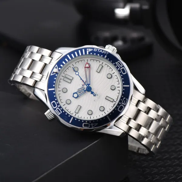 Omega Seamaster Diver 300M Blue Dial Stainless Steel Watch Watches - 3