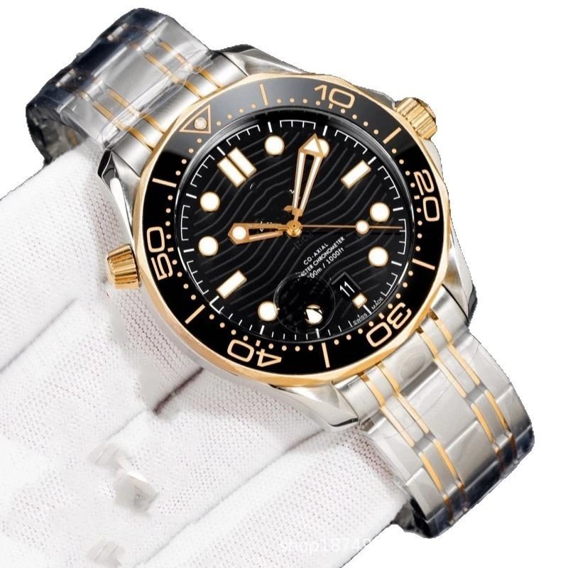 Omega Seamaster Diver 300M White Mother-of-Pearl Dial Steel Watch Watches - 2