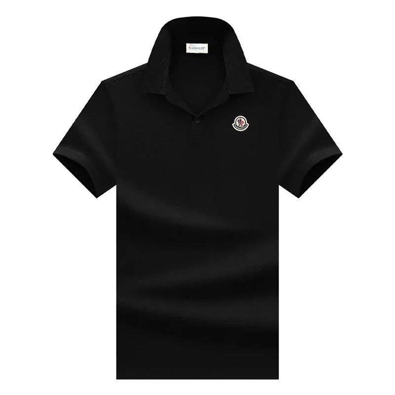Moncler Classic Logo Polo Black Polo Tops.polo - 5