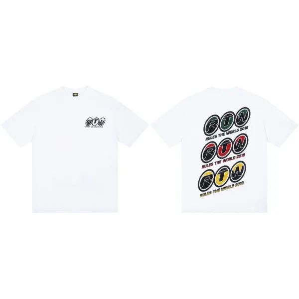 Design RTW Rules The World 2018-2019 Graphic Print White T-Shirt T-Shirts - 1