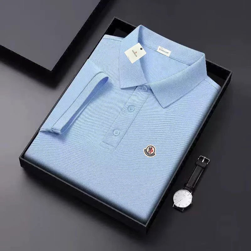 Moncler Classic Logo Polo Black Polo Tops.polo - 12