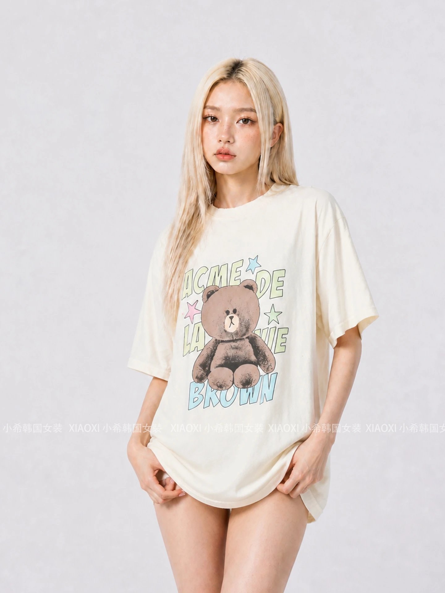 Design ACME DE LA VIE ADLV Bear Graphic T-Shirt Black T-Shirts - 9