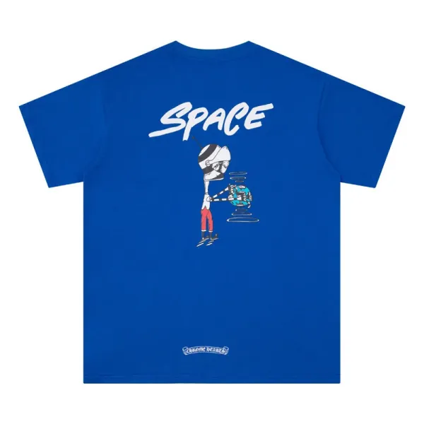 Chrome Hearts Space Graphic T-Shirt Royal Blue - 1