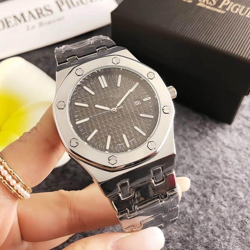 Audemars Piguet Royal Oak Gray Dial Silver Case Watch Watches - 5