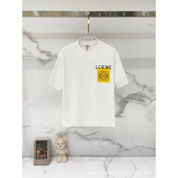 Loewe Logo Patch White T-Shirt - 1