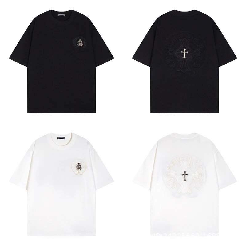 Chrome Hearts Floral Cross Logo White T-Shirt - 15