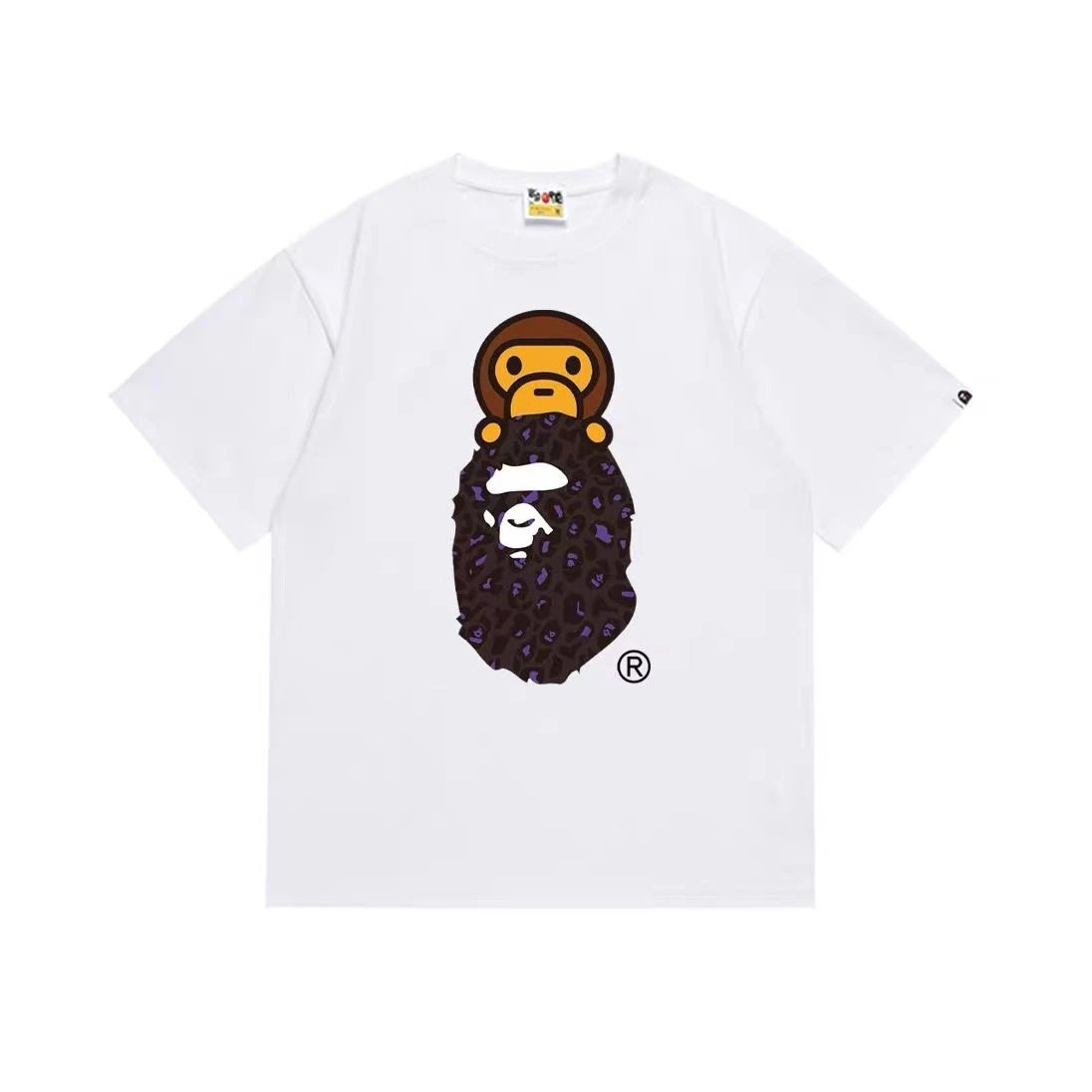 A Bathing Ape x PUBG Mobile Together Strong Camo Print White T-Shirt - 27