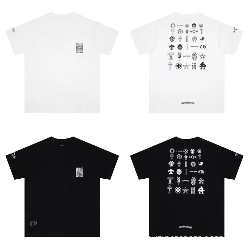 Chrome Hearts Floral Cross Logo White T-Shirt - 25