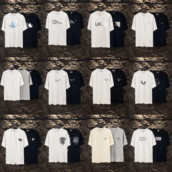 Dior x Stone Island Logo Print White T-Shirt - 4