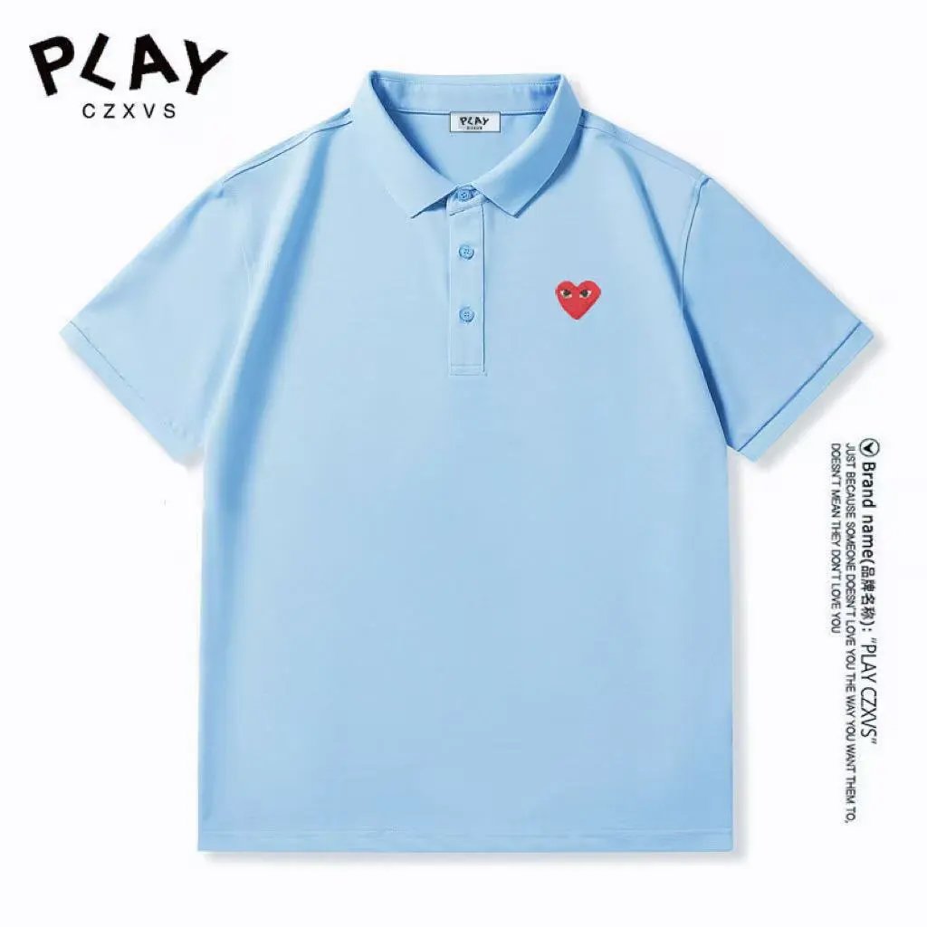 Comme des Garçons Play Red Heart Black Polo Polo Shirt - 5