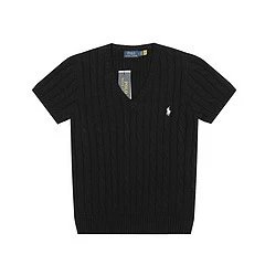 Polo Ralph Lauren Cable Knit V-Neck Sweater Gray - 34