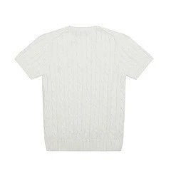 Polo Ralph Lauren Cable Knit V-Neck Sweater Gray - 5