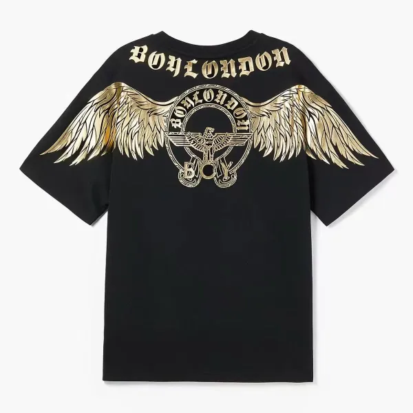 Design BOY London Wings Graphic T-Shirt Black T-Shirts - 1