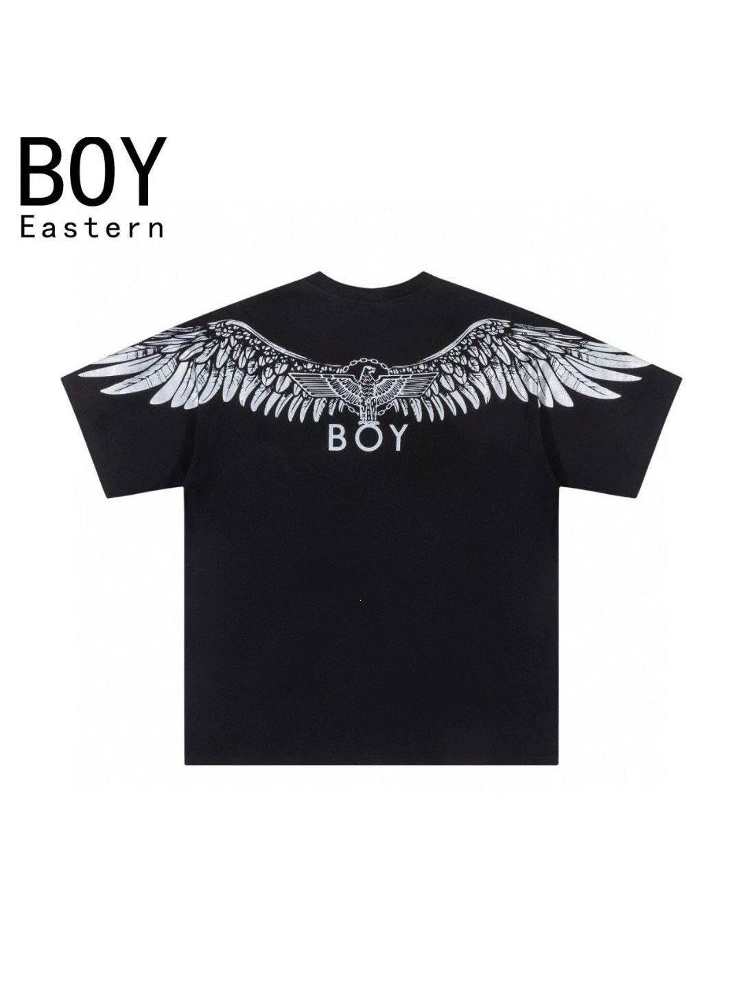 Design Boy London Eagle & Cards Graphic Black T-Shirt T-Shirts - 9