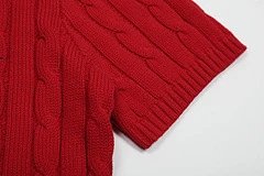 Polo Ralph Lauren Cable Knit V-Neck Sweater Gray - 17
