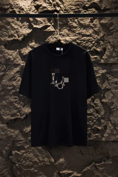 Dior x Stone Island Logo Print White T-Shirt - 43