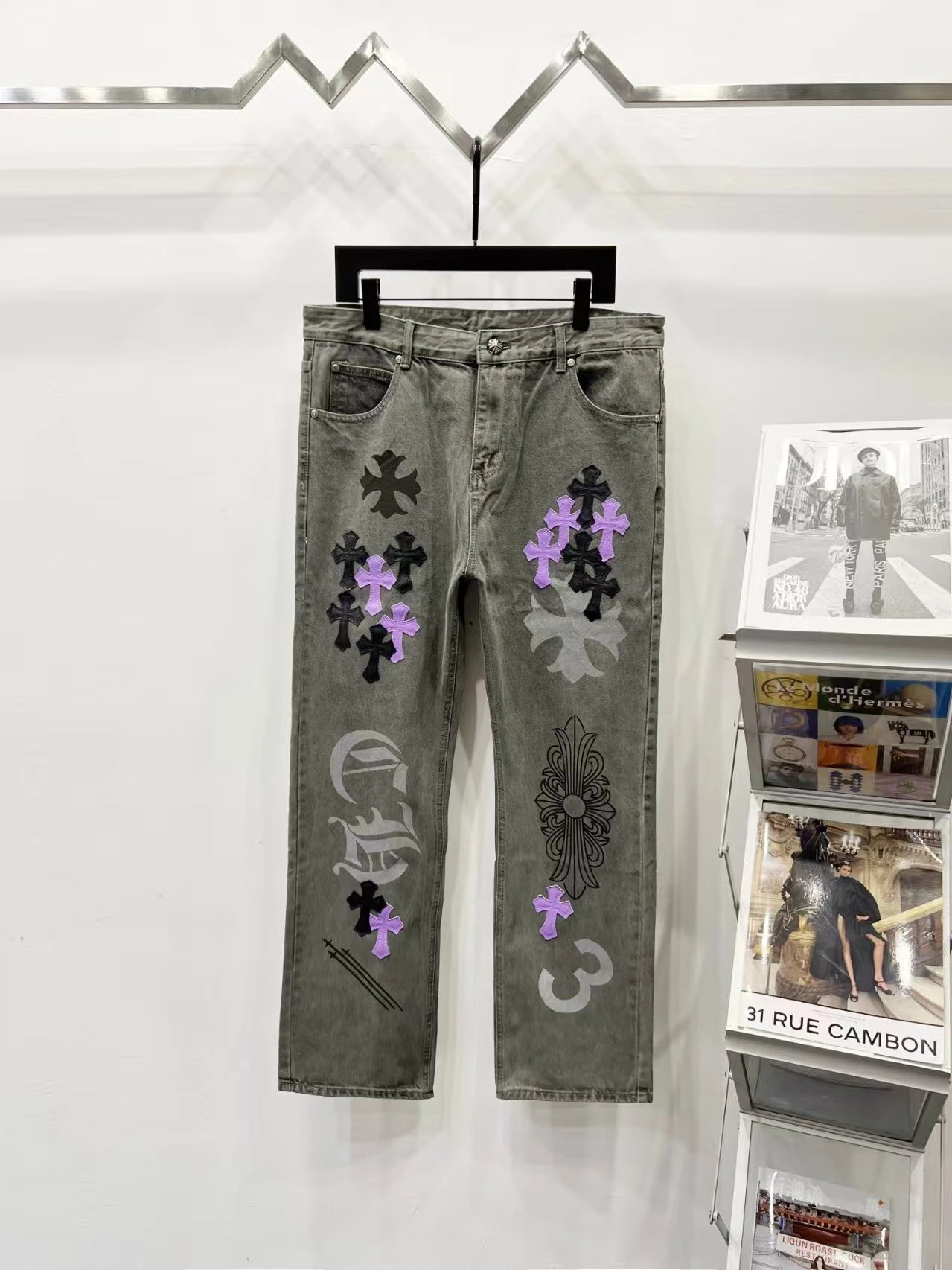 Chrome Hearts Cross-Embellished Black Jeans - 5