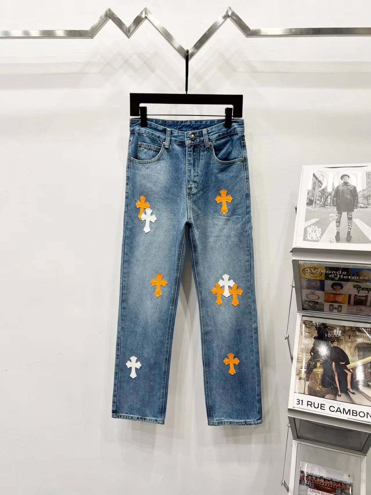 Chrome Hearts Cross-Embellished Black Jeans - 8