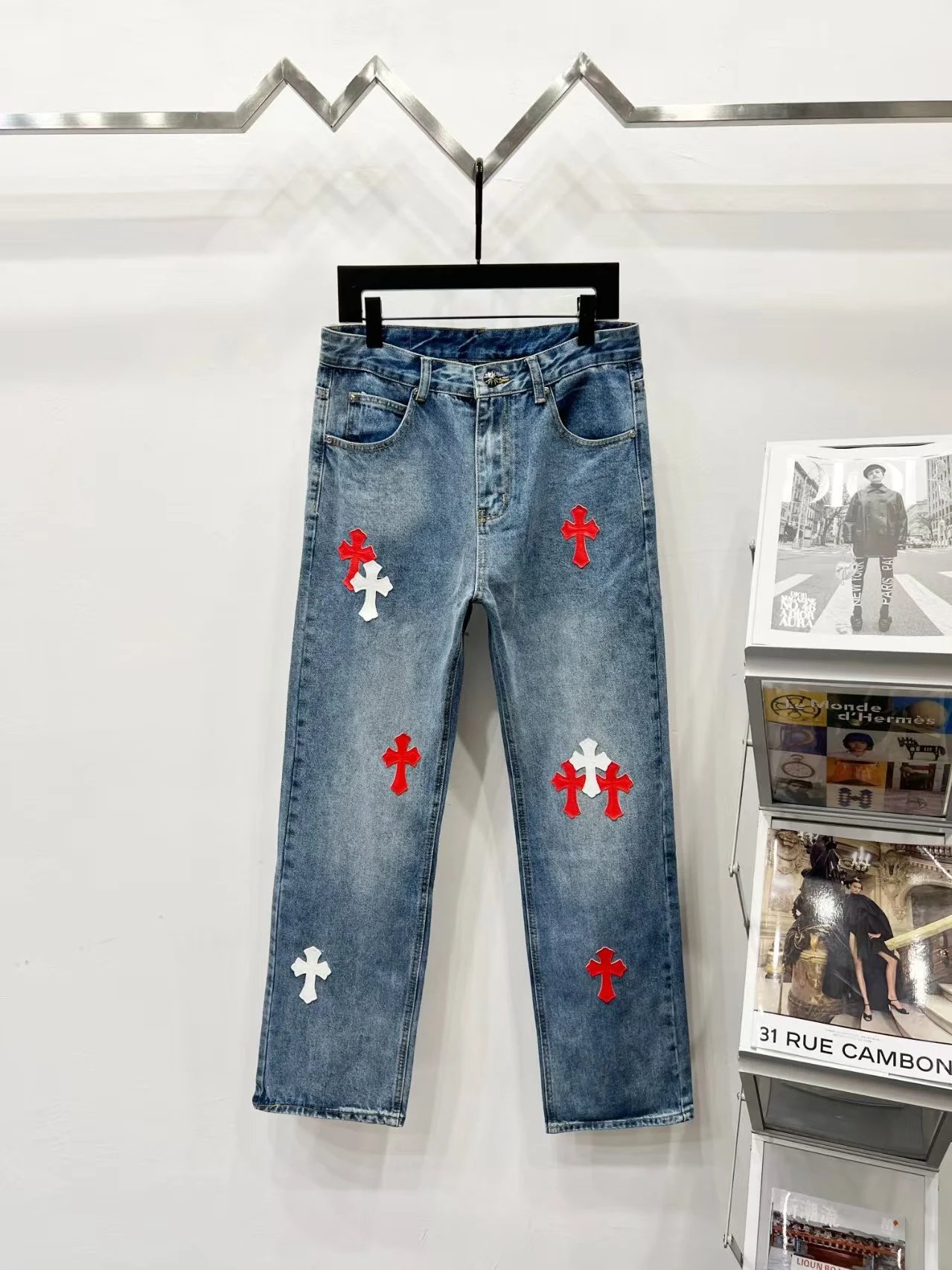 Chrome Hearts Cross-Embellished Black Jeans - 12