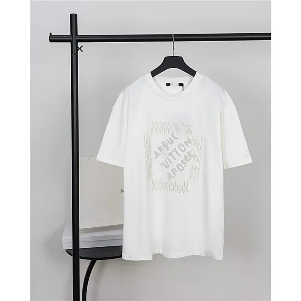 Design Graphic Print Oversized T-Shirt White - 1