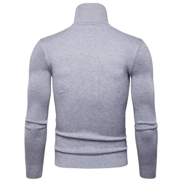 Design Turtleneck Sweater White - 8