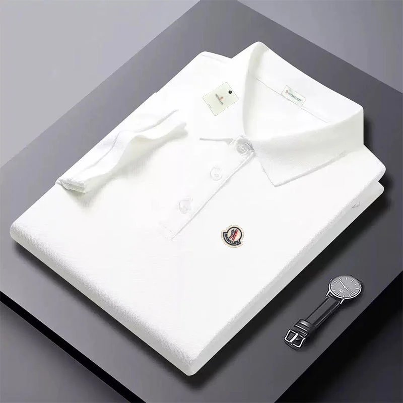 Moncler Classic Logo Polo Black Polo Tops.polo - 14