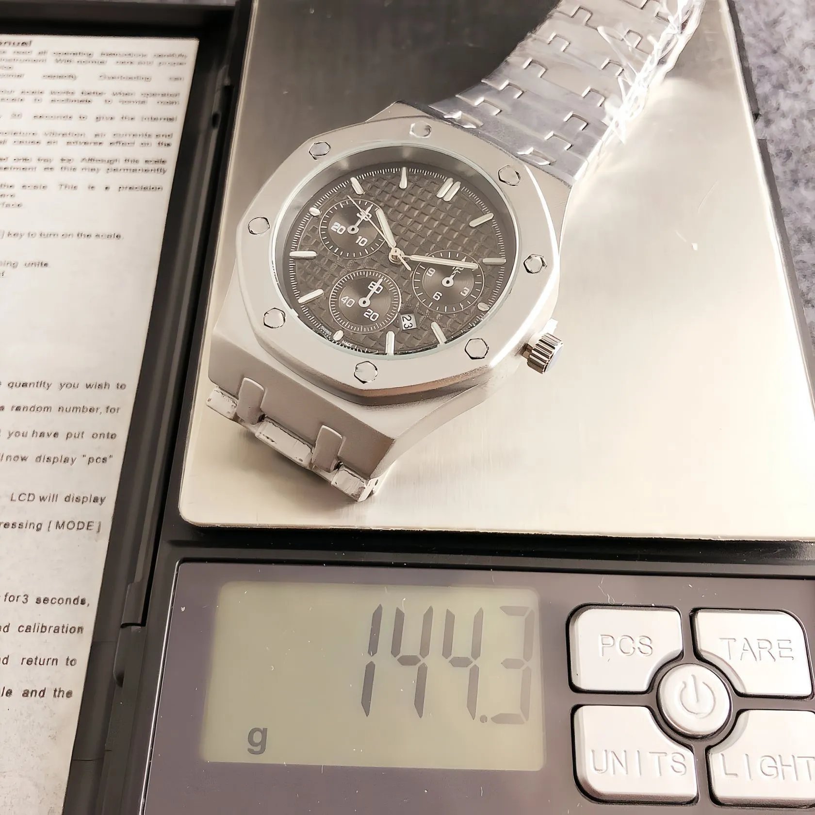Audemars Piguet Royal Oak Chronograph Gray Dial Steel Watch Watches - 14