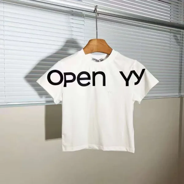 Design Open YY Logo Graphic T-Shirt White Tops.t Shirts - 6