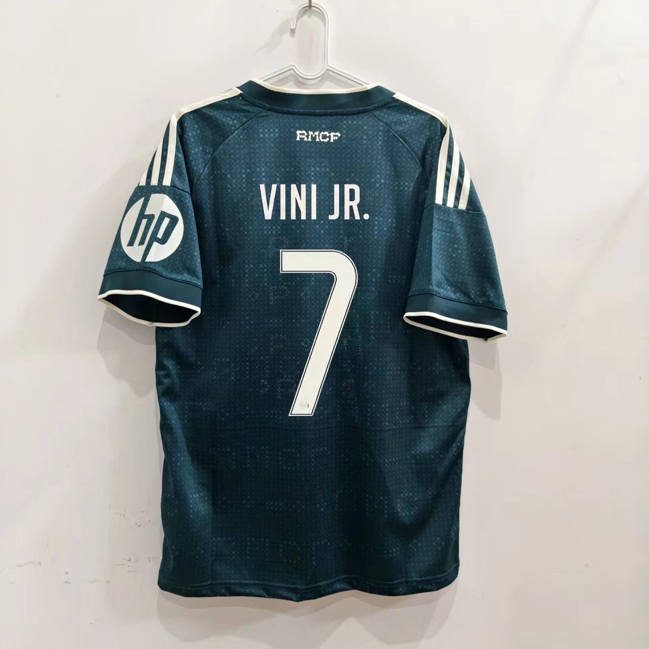 Manchester City FC 2023-24 Third Jersey - Dark Teal with White Number 7 (Vini Jr.)