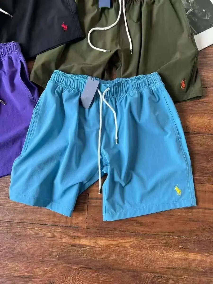 Polo Ralph Lauren Classic Fit Swim Trunks Blue Shorts - 6