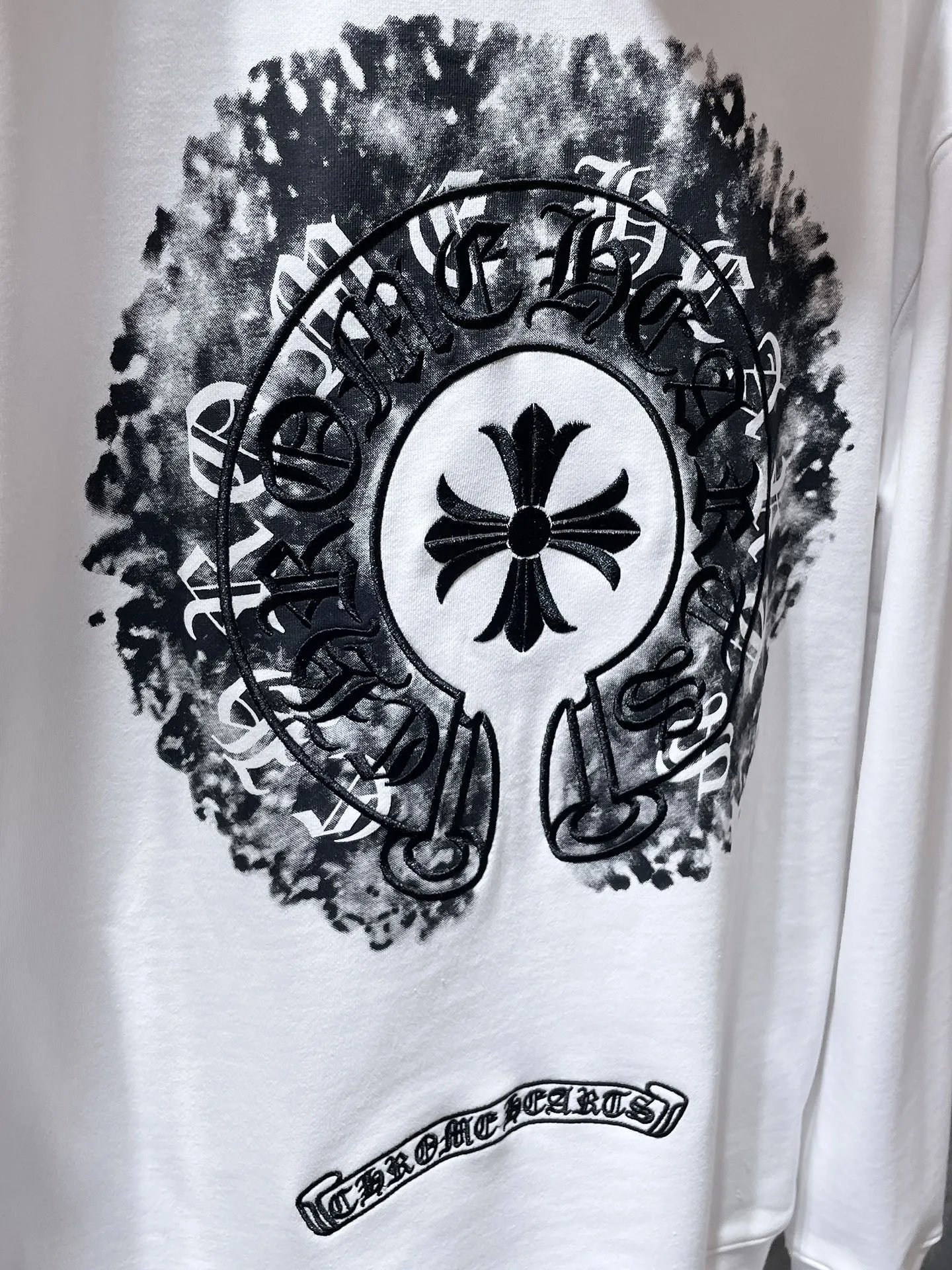 Chrome Hearts Cross Motif Zip-Up Hoodie Black - 11