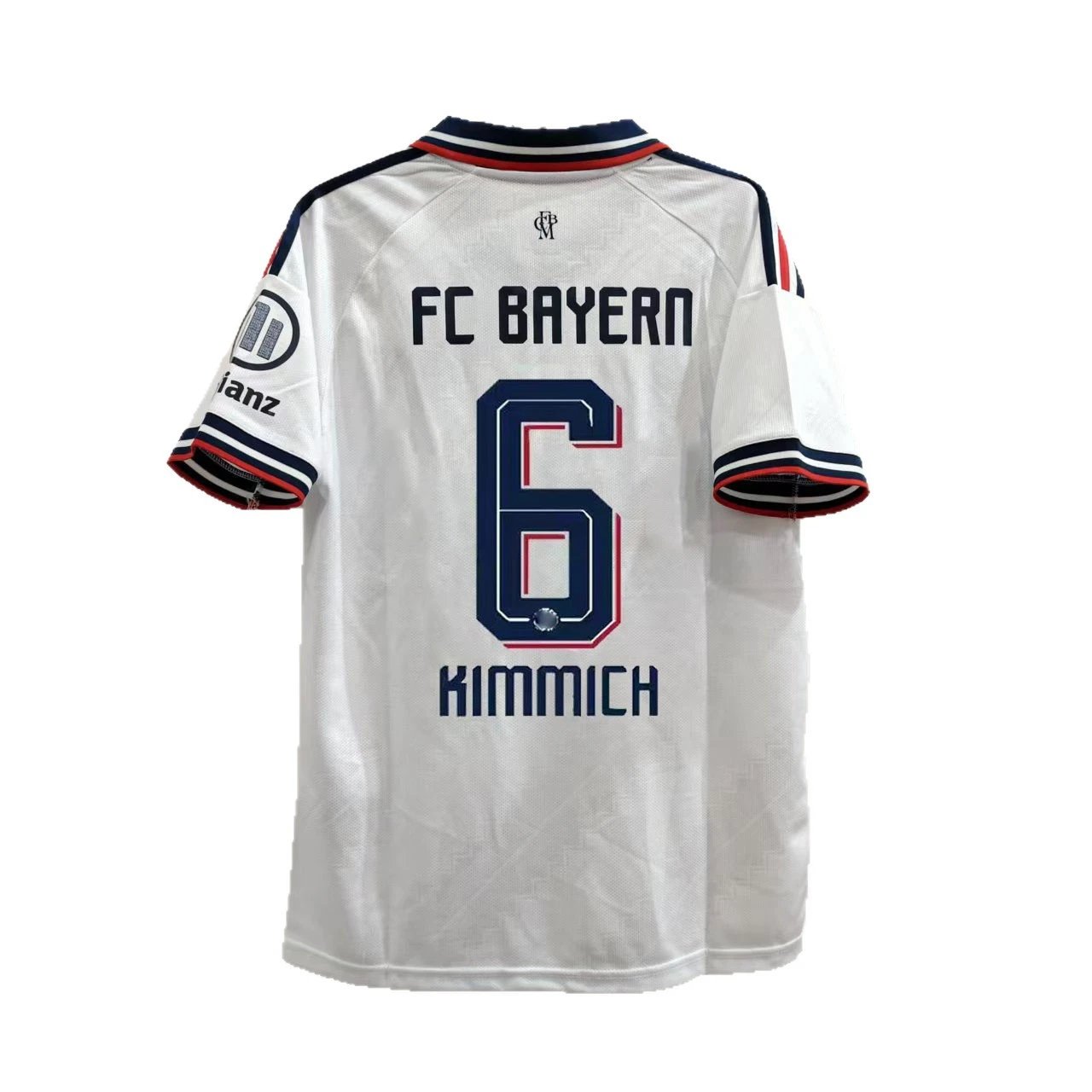 Design FC Bayern Munich 2023-24 Third Jersey White Navy Red Luis Díaz #14 Jersey - 4