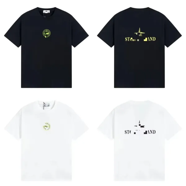 Design Abstract Graphic Print Black T-Shirt - 44